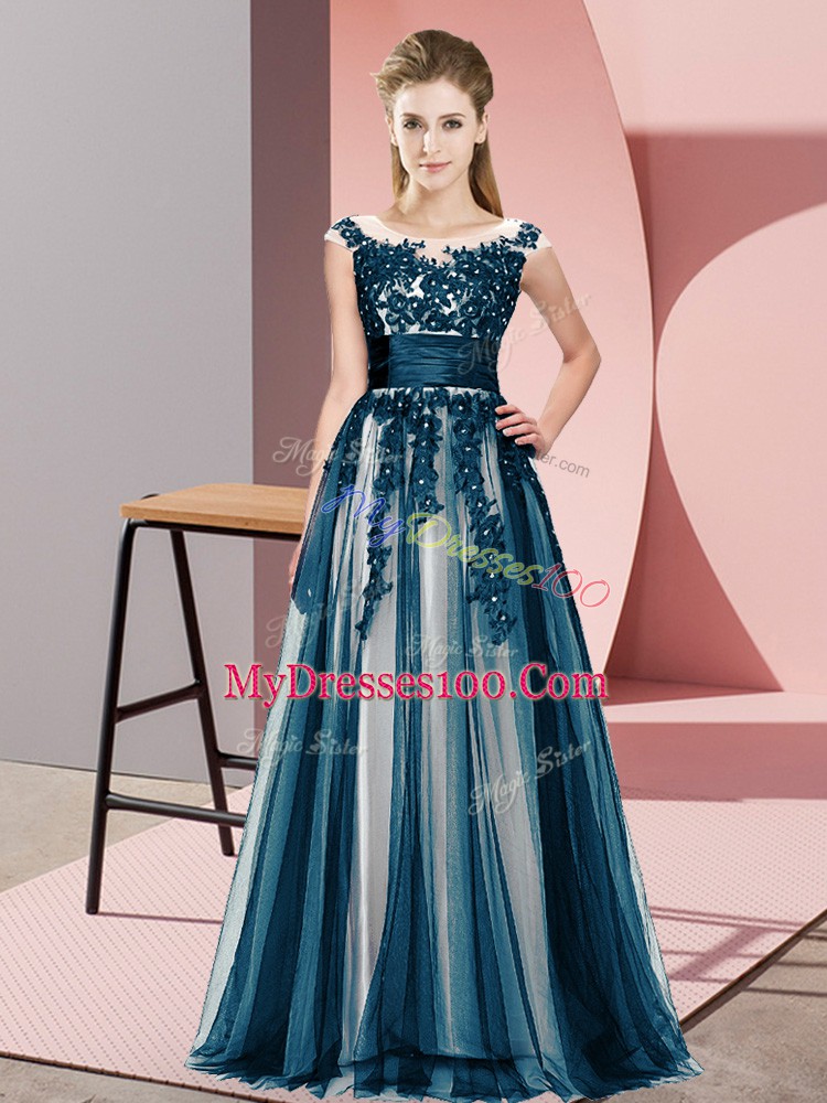 Fashion Sleeveless Beading and Lace Zipper Vestidos de Damas