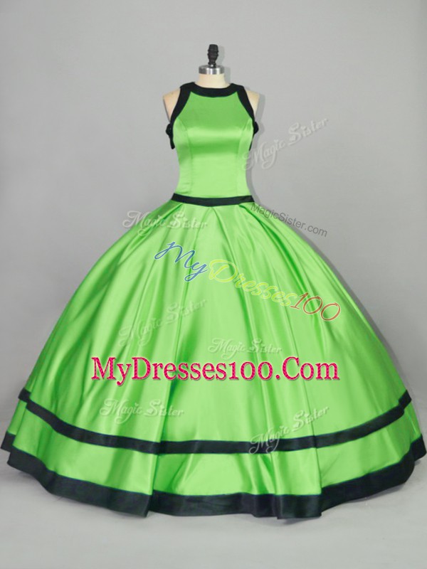 Sleeveless Ruching Floor Length Quince Ball Gowns