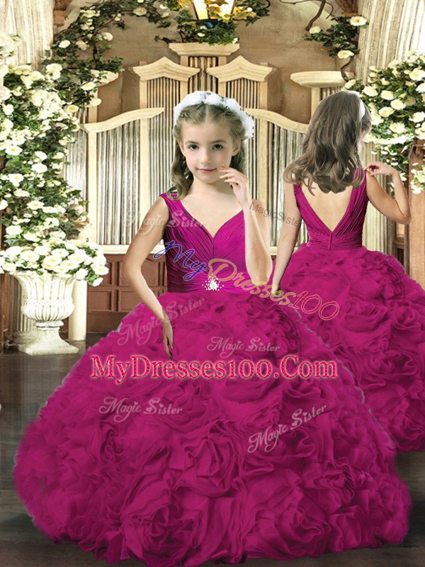 Fashionable Fabric With Rolling Flowers Sleeveless Floor Length 15 Quinceanera Dress and Beading