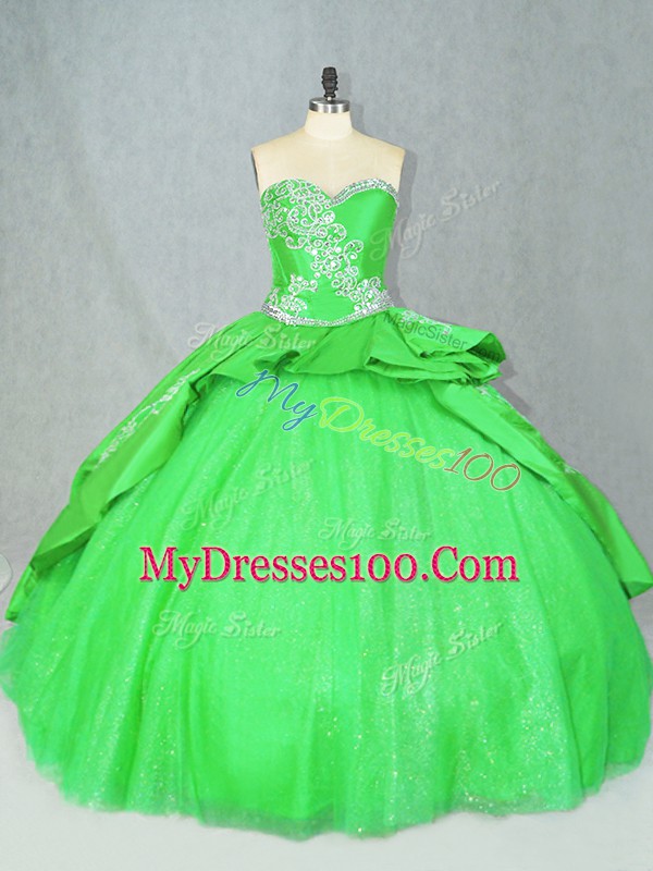 Best Selling Vestidos de Quinceanera Sweetheart Sleeveless Brush Train Lace Up