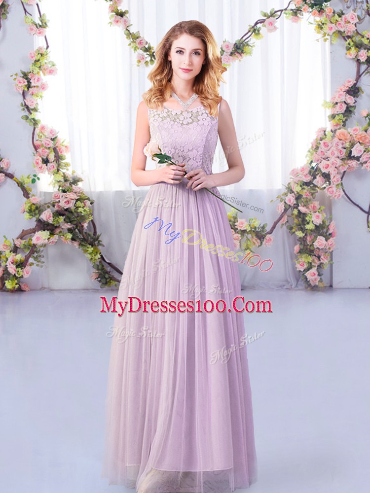 Clearance Lavender Quinceanera Court of Honor Dress Wedding Party with Lace and Belt Off The Shoulder Half Sleeves Side Zipper