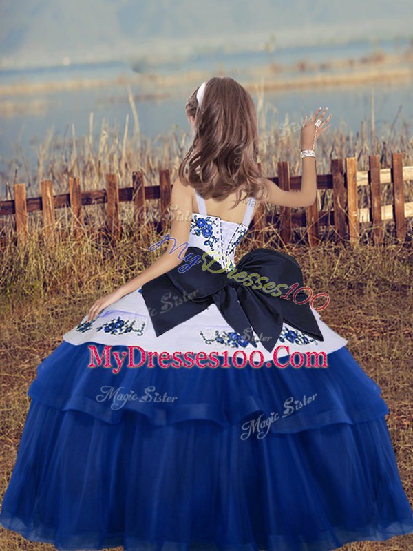 Floor Length Ball Gowns Sleeveless Red Pageant Dress for Womens Lace Up