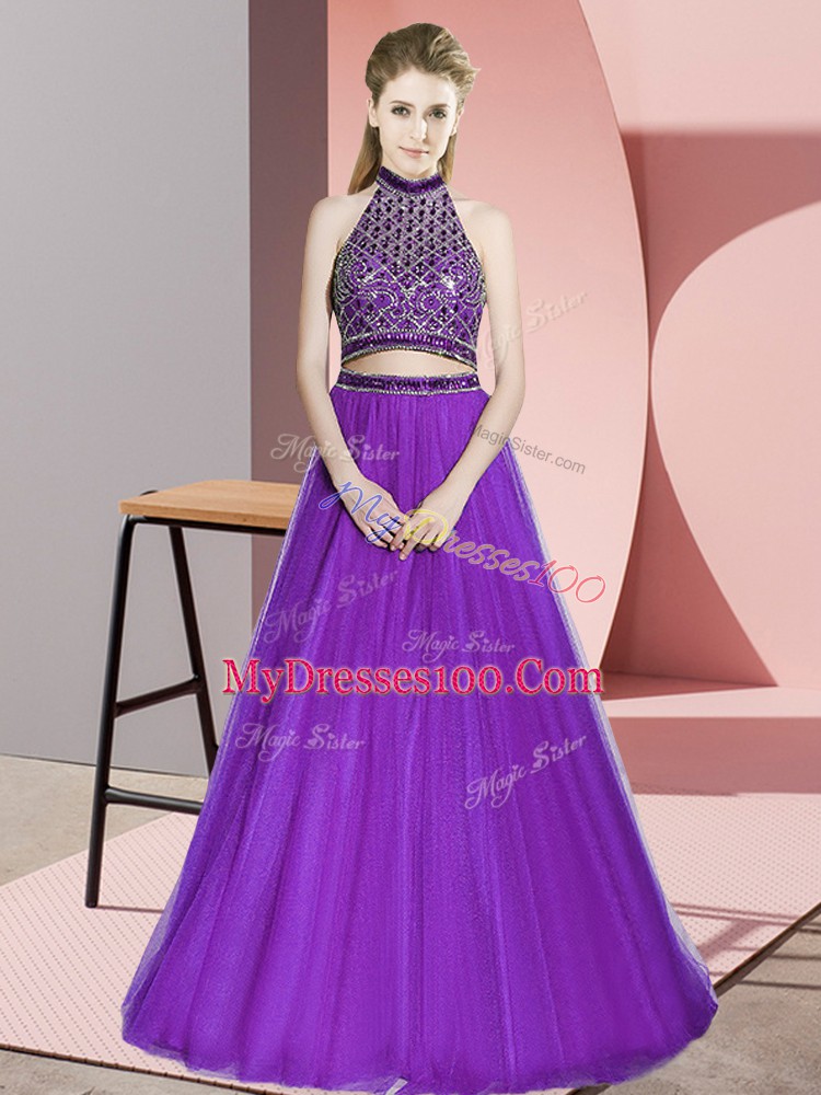 Fashionable Sleeveless Beading Backless Party Dress for Toddlers