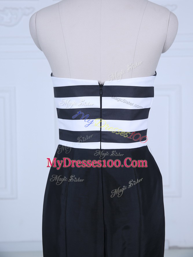 Modest Sleeveless Brush Train Ruching Lace Up Homecoming Dress