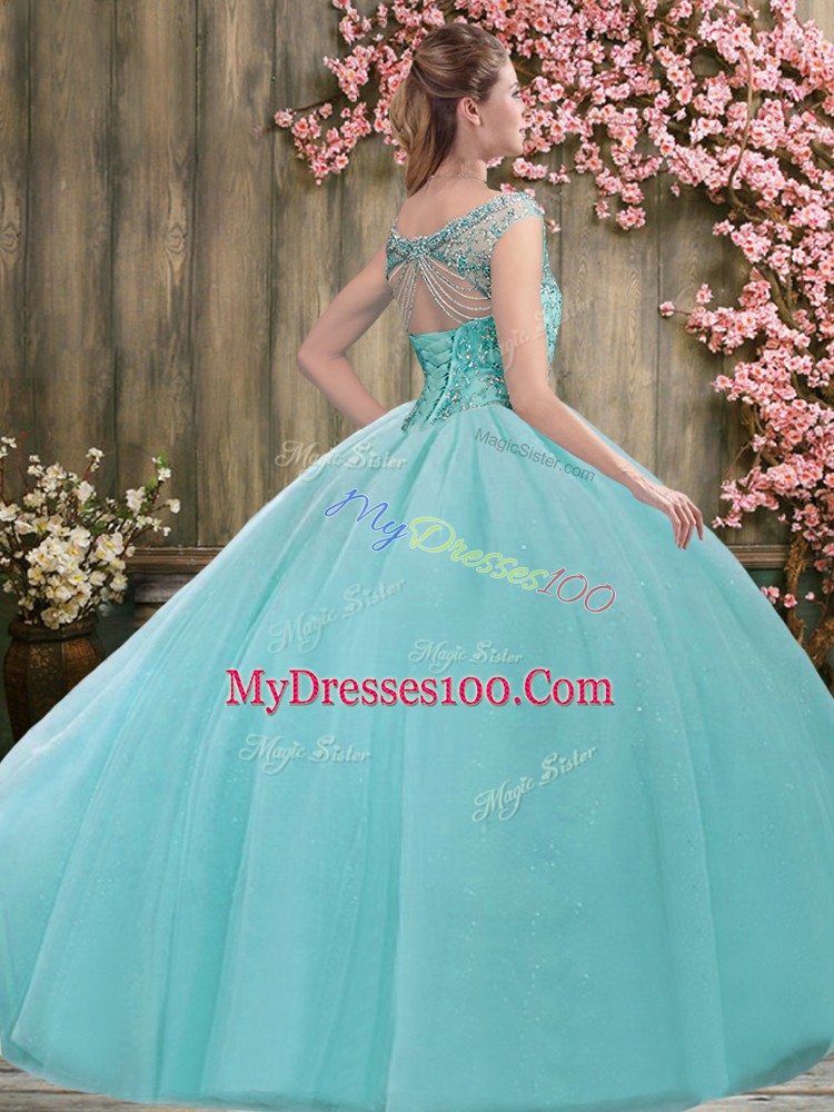 Eye-catching Sleeveless Beading Lace Up Quinceanera Dresses