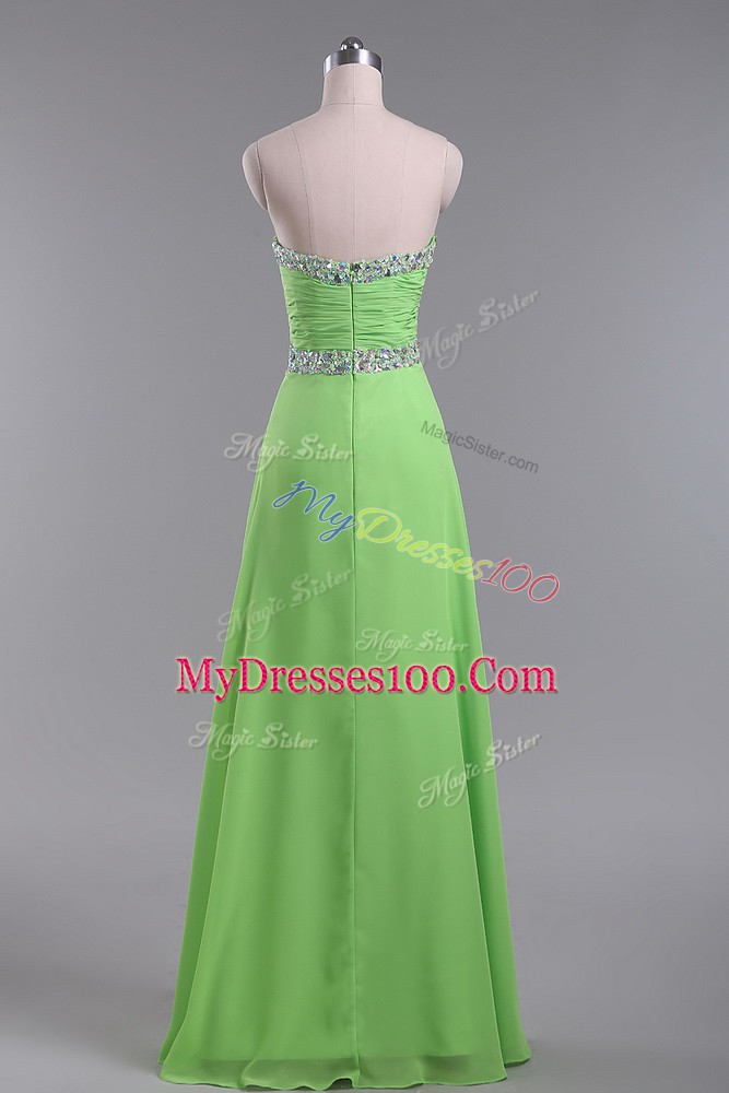 Fabulous Sleeveless Chiffon Zipper Prom Evening Gown for Prom and Party and Military Ball