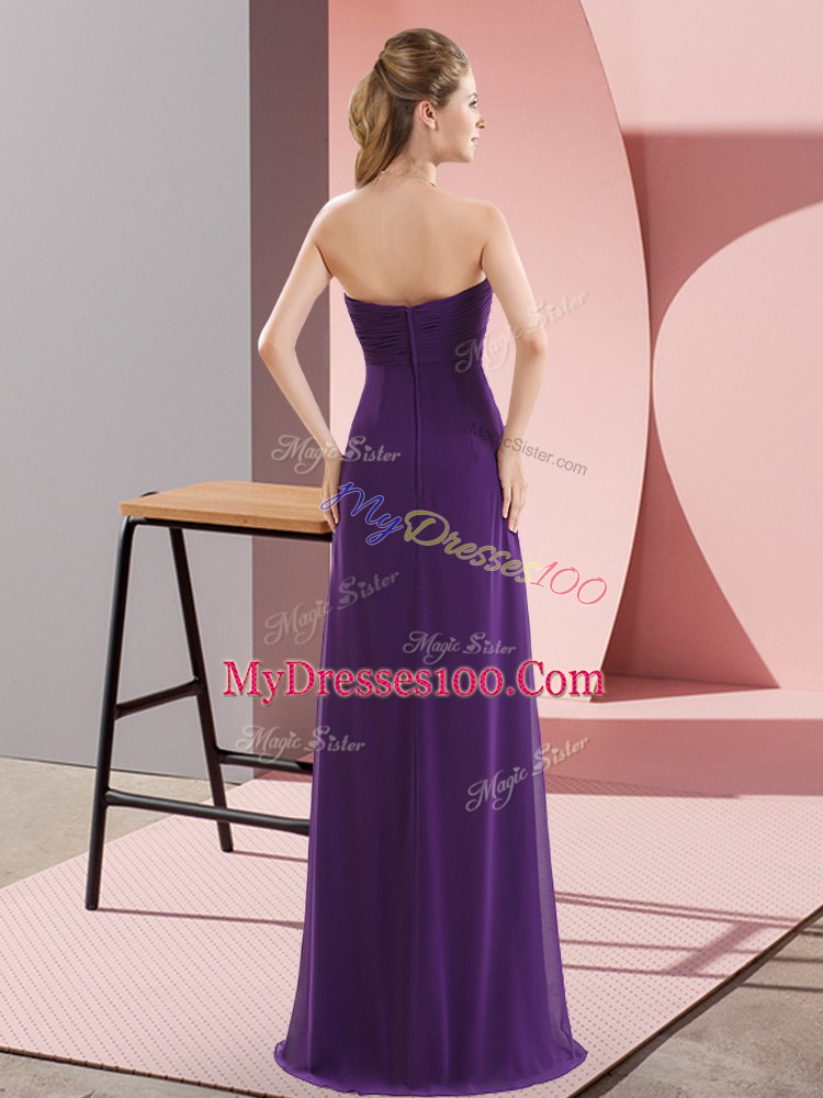 Green Sleeveless Chiffon Zipper Dress for Prom for Prom and Party