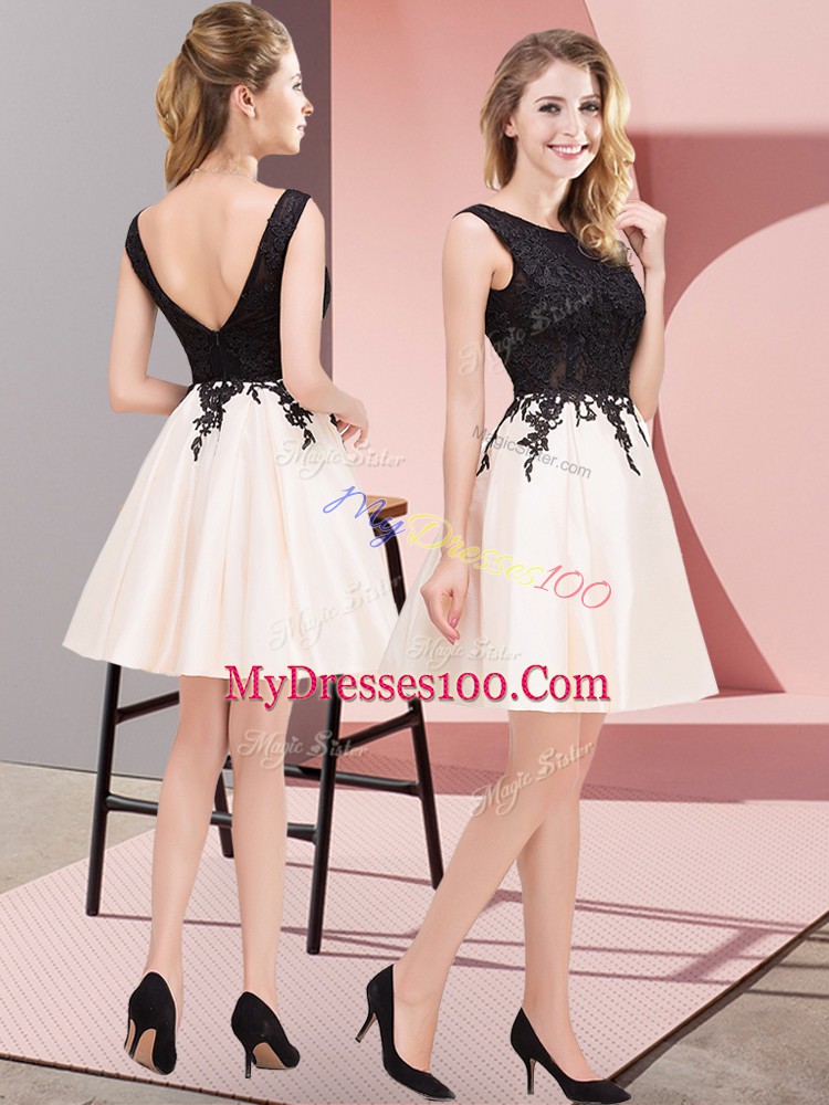 Sleeveless Lace Zipper Wedding Guest Dresses