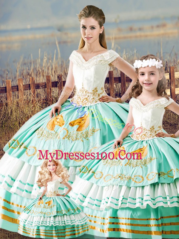 Captivating Apple Green Sleeveless Satin Lace Up 15th Birthday Dress for Sweet 16 and Quinceanera