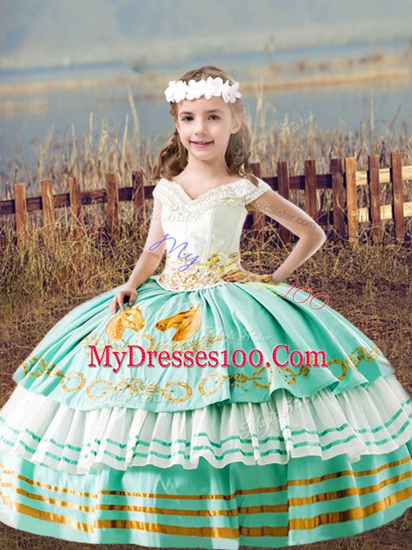 Captivating Apple Green Sleeveless Satin Lace Up 15th Birthday Dress for Sweet 16 and Quinceanera