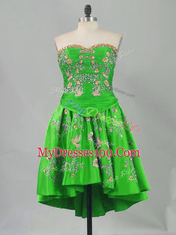 Charming A-line Prom Party Dress Sweetheart Sleeveless Mini Length Lace Up