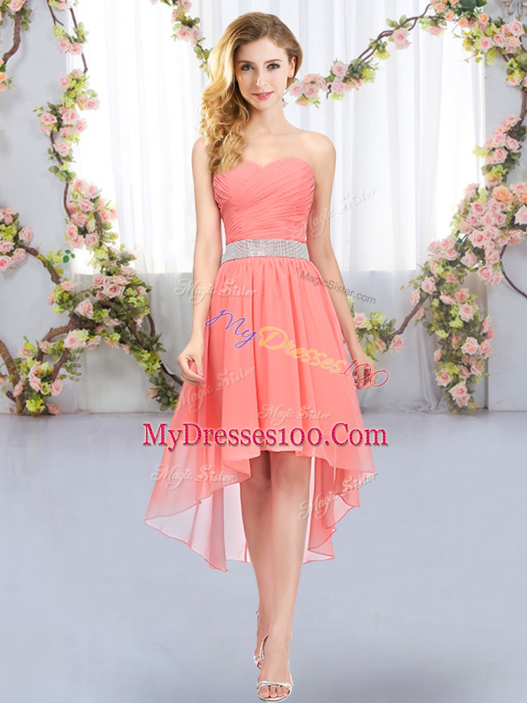 Sleeveless Belt Lace Up Damas Dress