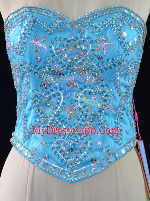 Sweetheart Sleeveless Tulle Sweet 16 Quinceanera Dress Beading Lace Up