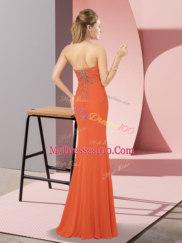 High Class Sleeveless Zipper Floor Length Beading Prom Dress