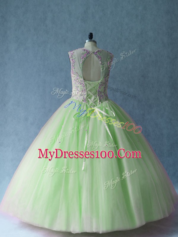 Pretty Sweetheart Lace Up Beading Vestidos de Quinceanera Sleeveless