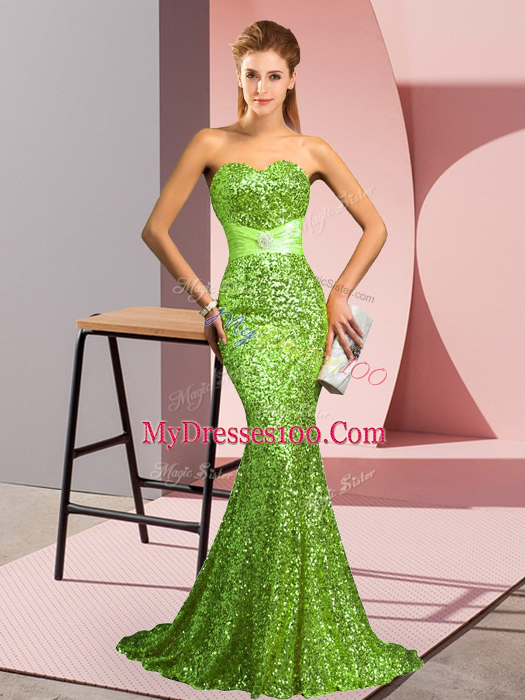 Sweetheart Zipper Beading Homecoming Dress Sweep Train Sleeveless