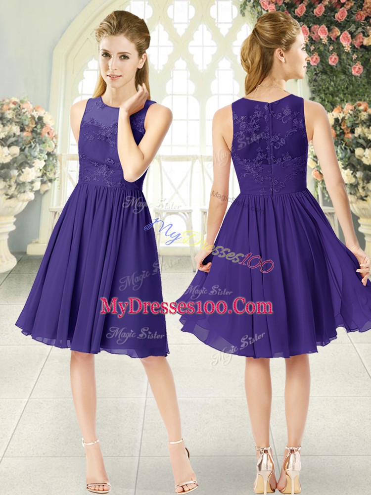 Best Sleeveless Lace Zipper Dress for Prom