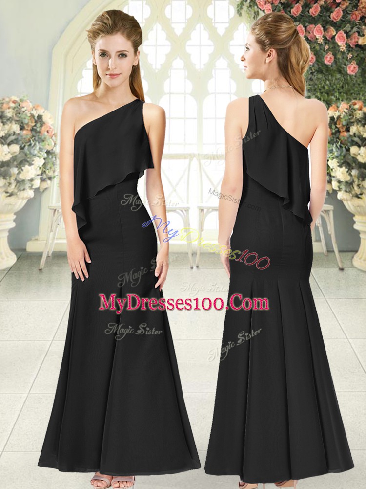 Extravagant Sleeveless Ruching Side Zipper Homecoming Dress