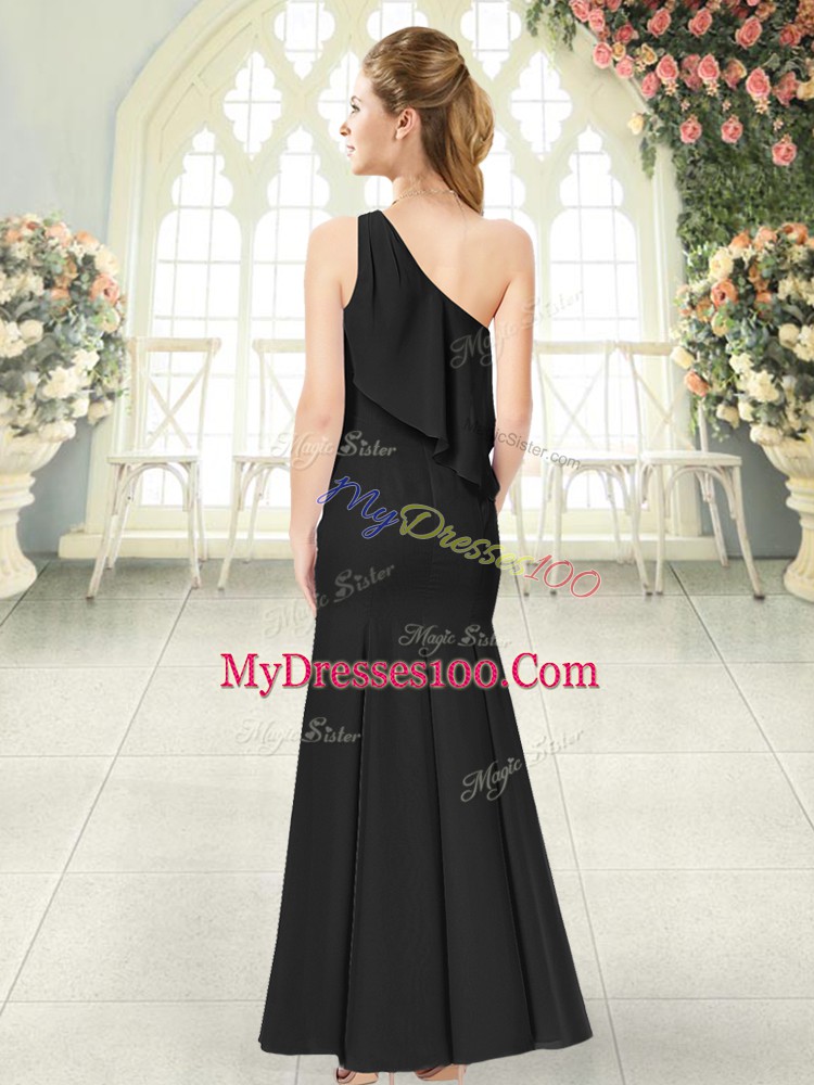 Extravagant Sleeveless Ruching Side Zipper Homecoming Dress
