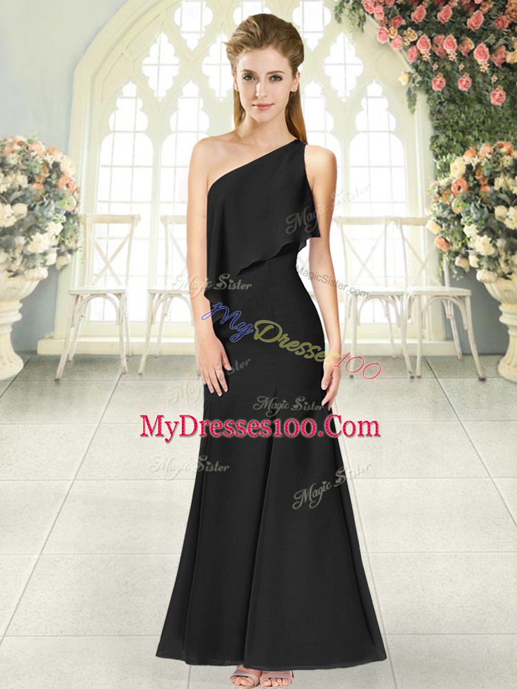 Extravagant Sleeveless Ruching Side Zipper Homecoming Dress