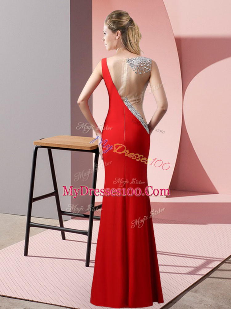 Fuchsia Sweetheart Neckline Beading Homecoming Dress Sleeveless Zipper