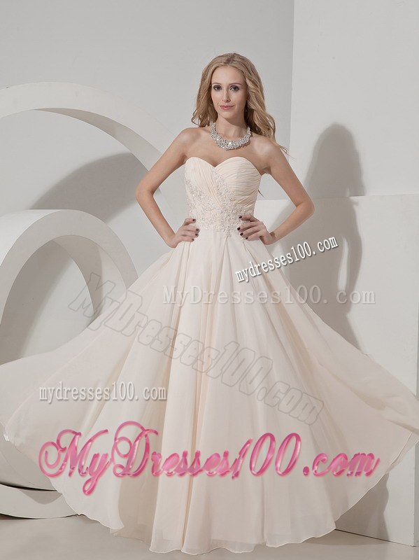 Beige Sweetheart Empire Strapless Pleated Bridesmaid Dresses