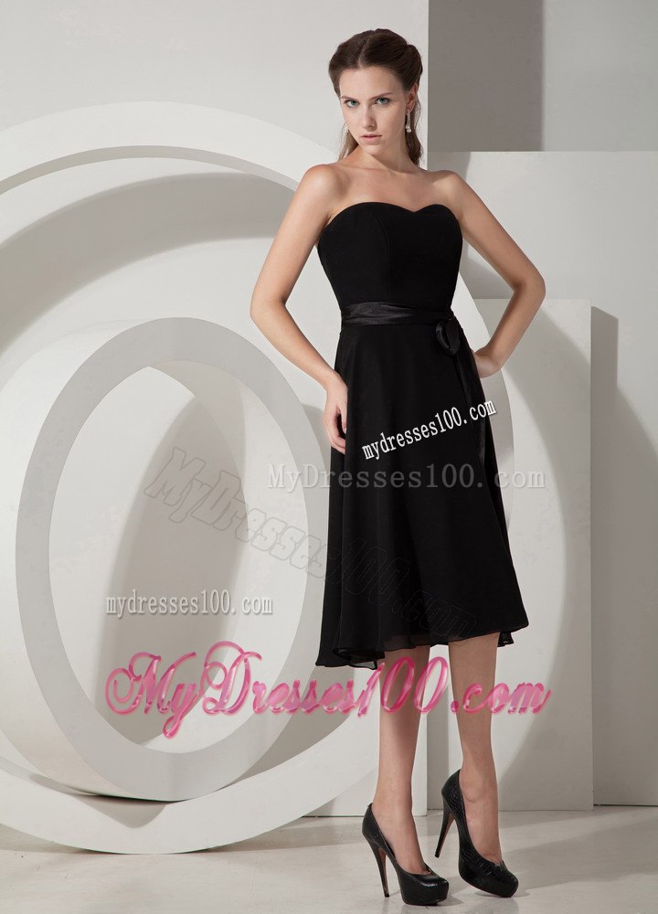 Sweetheart Strapless Ruffled Chiffon A-line Short Bridesmaid Dresses