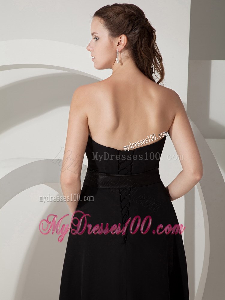 Sweetheart Strapless Ruffled Chiffon A-line Short Bridesmaid Dresses