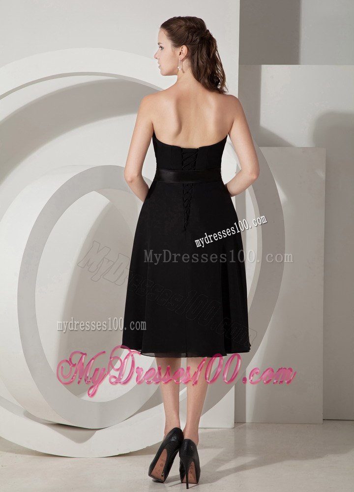 Sweetheart Strapless Ruffled Chiffon A-line Short Bridesmaid Dresses