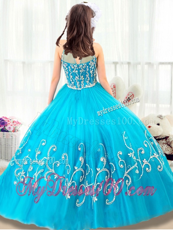 Cheap Beading Mini Quinceanera Gowns with High Neck