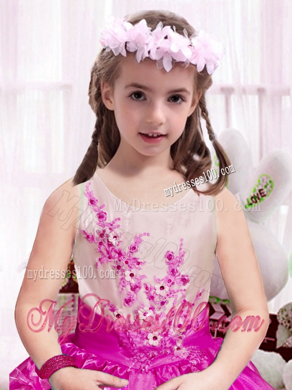 Latest Scoop Appliques Mini Quinceanera Gowns in Multi Color