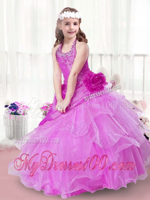 New Arrivals Hand Made Flowers Little Girl Pageant Dresses