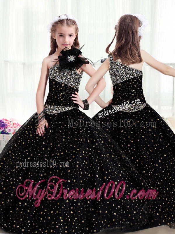 Popular One Shoulder Mini Quinceanera Gowns with Pattern and Beading