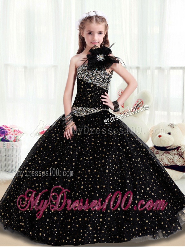 Popular One Shoulder Mini Quinceanera Gowns with Pattern and Beading
