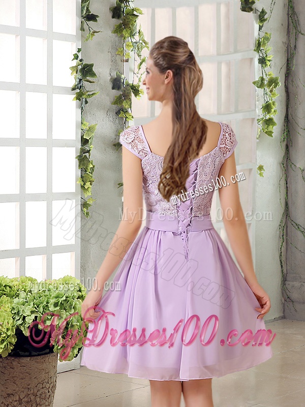 2016 Chiffon Bridesmaid Dress with Ruching Bowknot