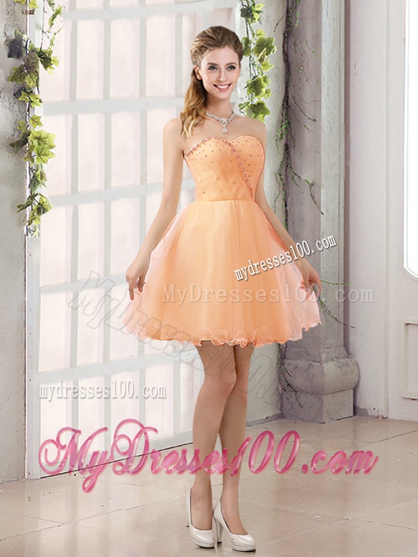 2016 Sturning Sweetheart A Line Bridesmaid Dress with Beading