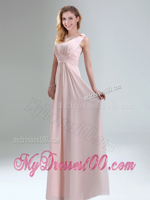 Beautiful Chiffon Bridesmaid Dress in Light Pink for 2016