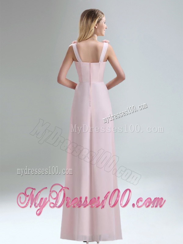 Beautiful Chiffon Bridesmaid Dress in Light Pink for 2016