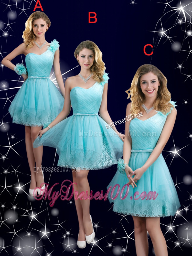 Beautiful Mini Length Bridesmaid Dresses with One Shoulder