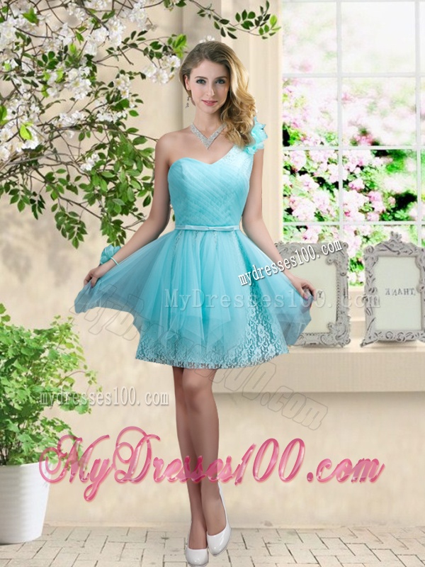 Beautiful Mini Length Bridesmaid Dresses with One Shoulder