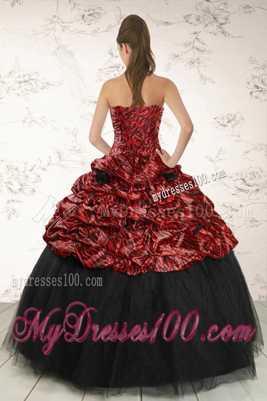 2016 Exclusive Ball Gown Leopard Quinceanera Dresses in Multi-color