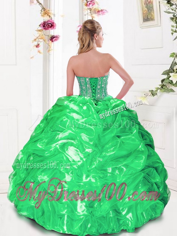 2016 Luxuriously Sweetheart Quinceanera Gown with Beading and Pick Ups