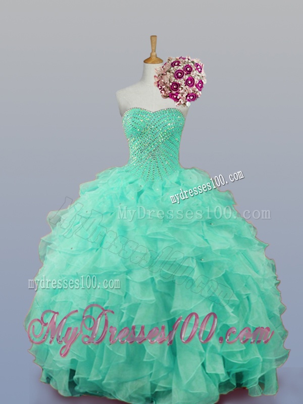 Classical Sweetheart Quinceanera Dresses with Beading and Ruffles