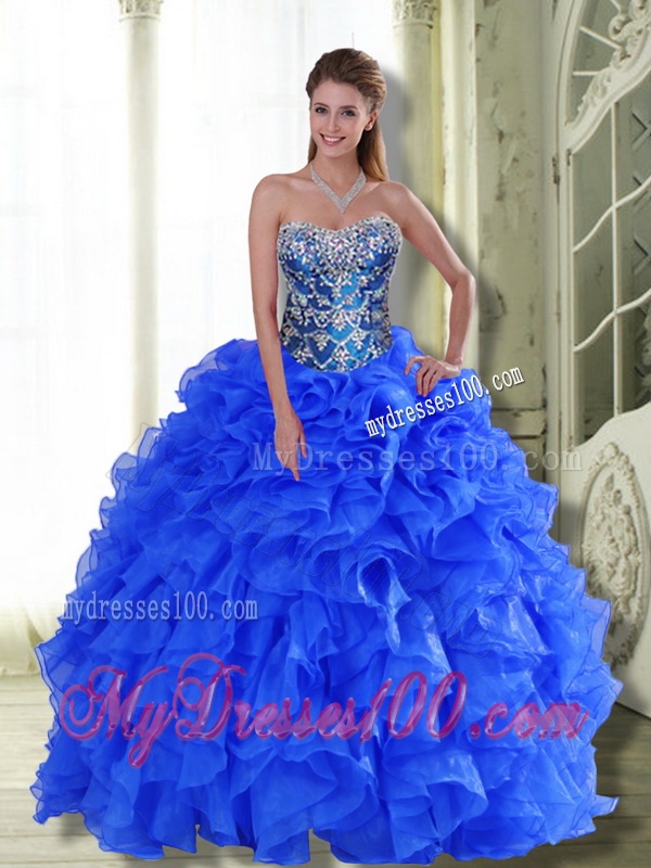 Popular Strapless 2016 Quinceanera Dresses with Beading and Ruffles