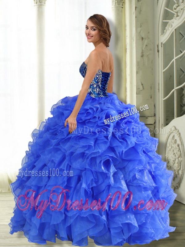 Popular Strapless 2016 Quinceanera Dresses with Beading and Ruffles
