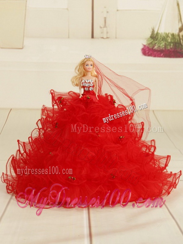 Wine Red Pretty Strapless 2016 Quinceanera Gown with Embroidery and Pick Ups