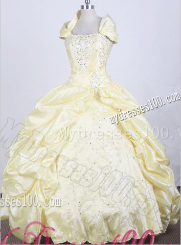 Pick-ups Accent Light Yellow Dress 15 with Short Sleeves