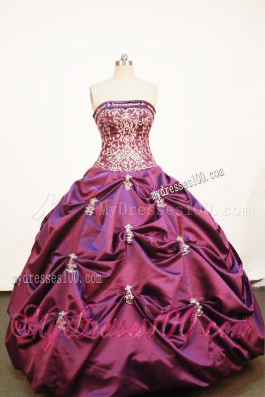 Beading Appliques and Pick-ups Decorated Sweet 16 Dresses in Purple