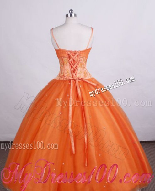 A-line Straps Tulle Sweet sixteen dresses with Beadings Sequins and Appliques
