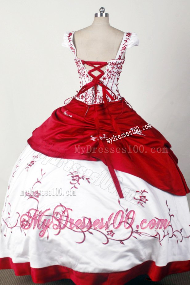 Detachable Wine Red and White Dresses for Quinceanera
